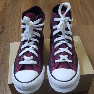 High-Top Pink‎ Sneakers